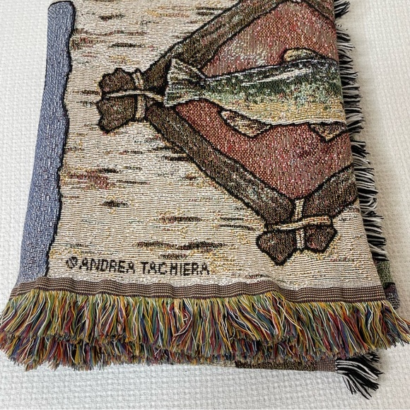 Andrea Tachiera Tapestry Throw Blanket Psalm 33:5 - Picture 6 of 14